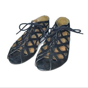 Mia Black Botticelli Gladiator Sandals Flats